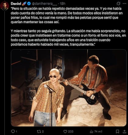 El líder de Los Redondos estaba molesto por no tener una copia de las grabaciones de su show de 1998 en Racing