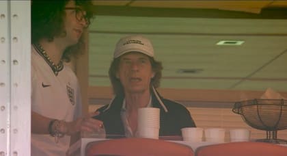 El líder de los Rolling Stones no quiso perderse los 4tos de final (Foto: X)
