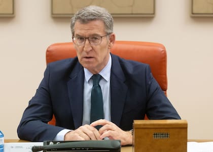 El líder del PP, Alberto Núñez Feijóo
