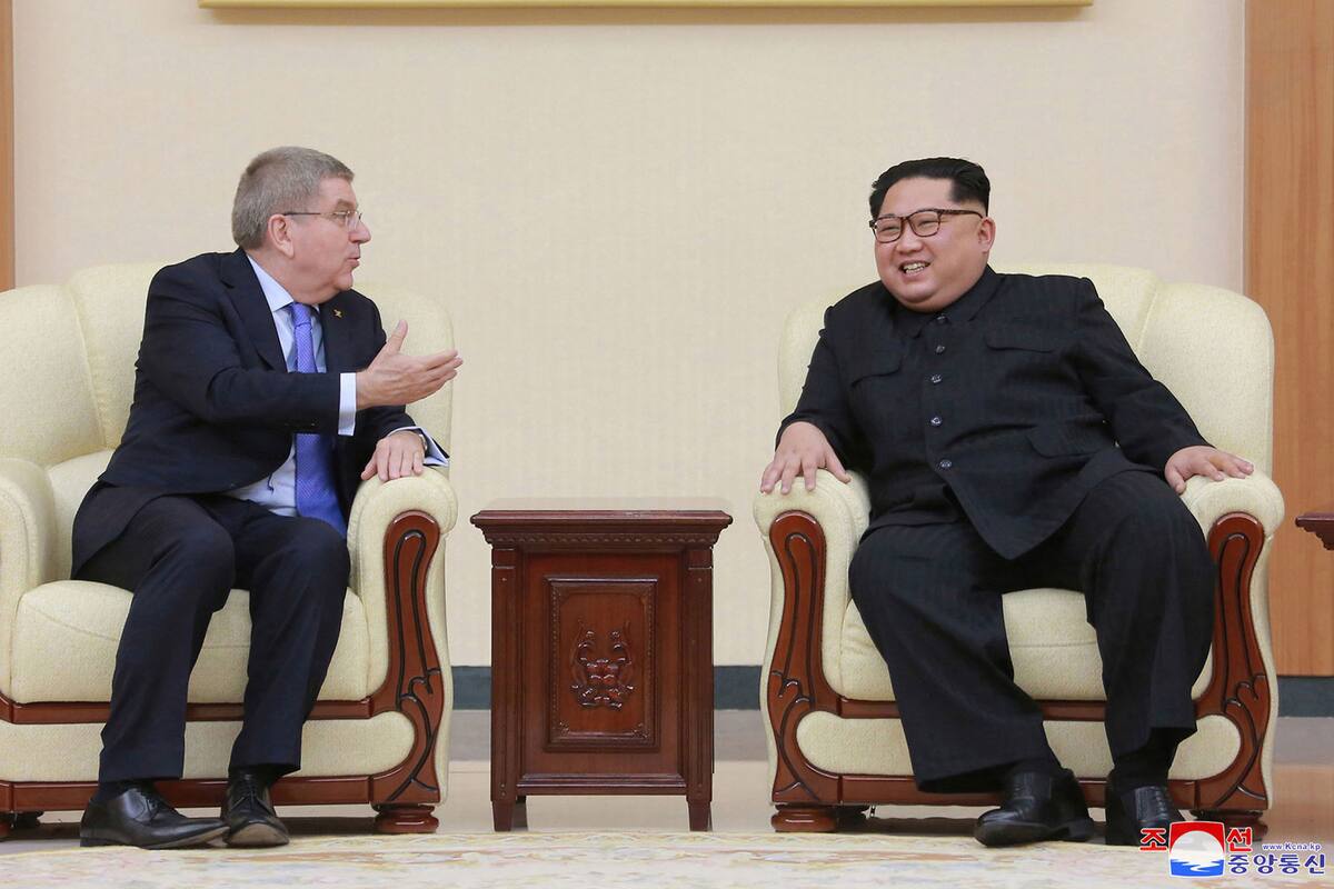 El líder norcoreano se reunió con el presidente del Comité Olímpico Internacional, Thomas Bach