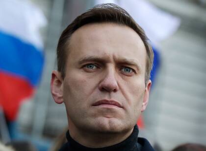 El líder opositor ruso Alexei Navalny en Moscú el 29 de febrero de 2020. . (Foto AP/Pavel Golovkin)