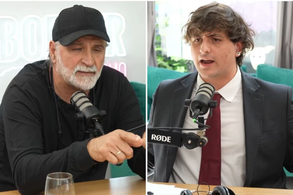 El líder piquetero Eduardo Belliboni y el youtuber Fran Fijap