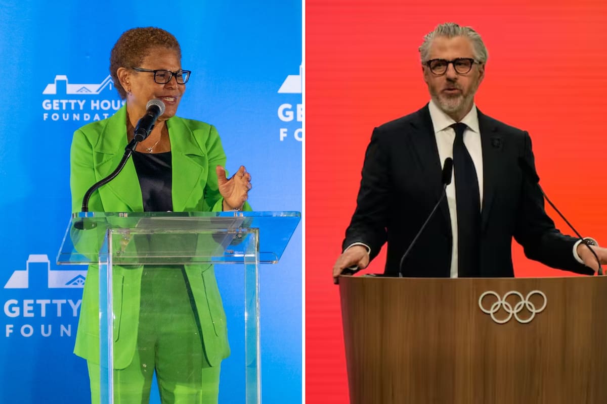 El liderazgo de los Juegos Olímpicos de 2028 enfrenta una crisis institucional tras el pedido público de renuncia de la alcaldesa Karen Bass contra Casey Wasserman, presidente del comité organizador