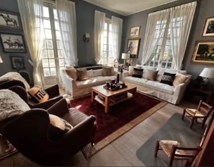 El living de la casa de Wanda en Italia
