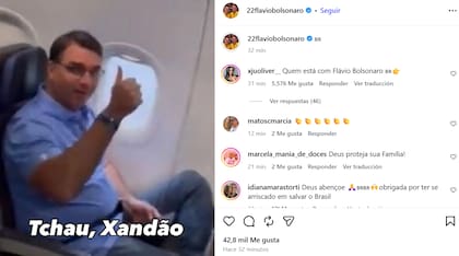 El llamativo posteo de una cuenta de fanáticos de Flavio Bolsonaro