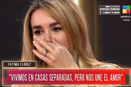 El llanto de Fátima Florez al hablar de su separación en LAM