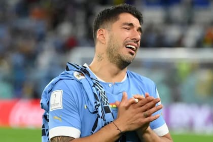 El llanto de Luis Suárez tras la eliminación de Uruguay en el Mundial de Qatar