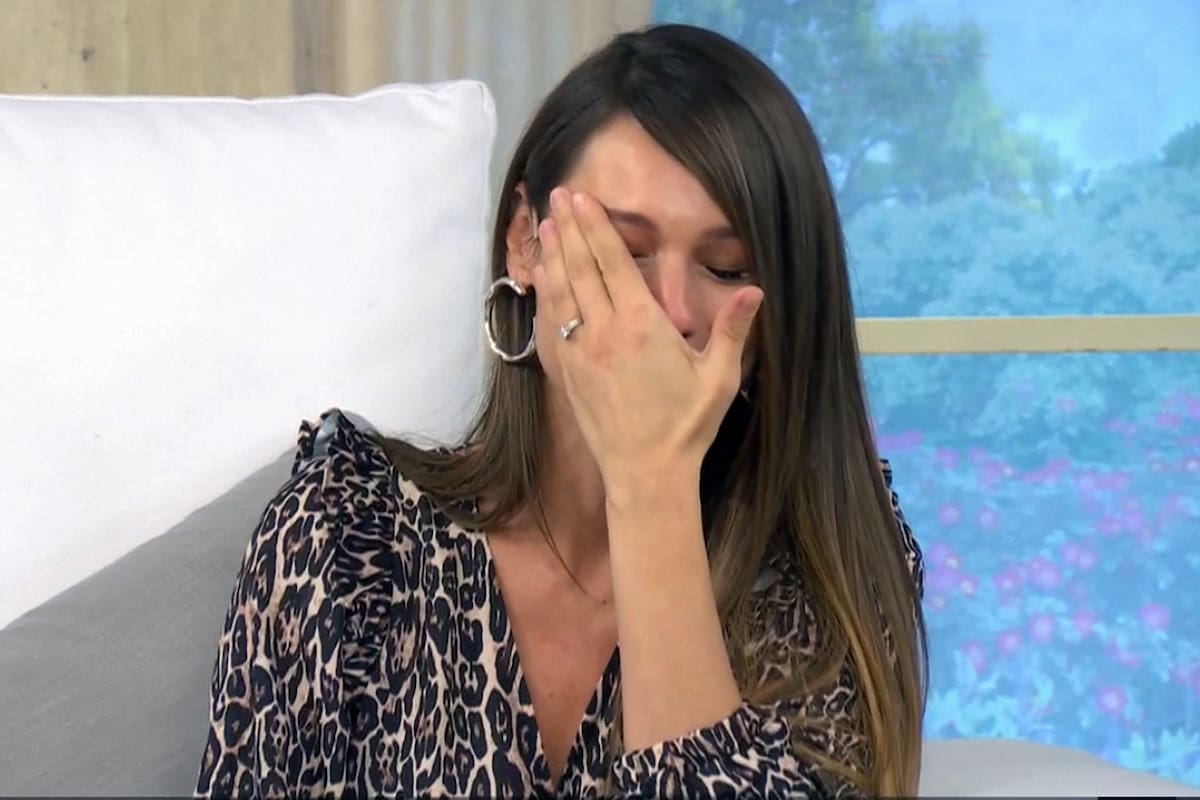 El llanto de Pampita en vivo.