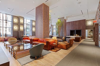 El lobby de ingreso al edificio 19 Dutch