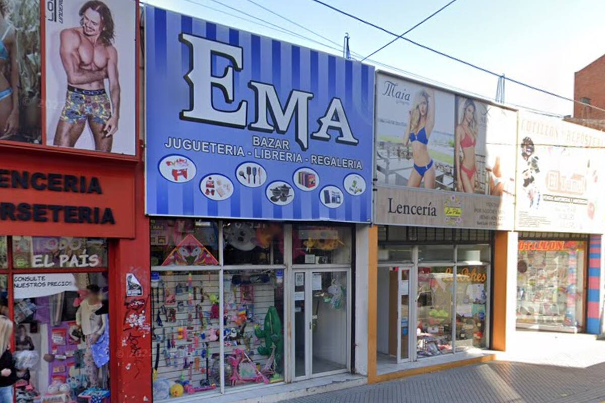 El local asaltado en Rosario
