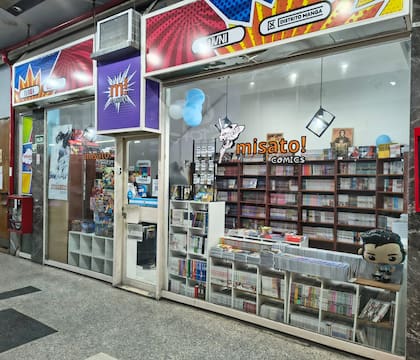 El local de Misato Comics en su sucursal de Flores