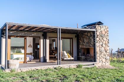 El lodge está rodeado de cinco hectáreas de terreno y es ideal para relajarse cerca de las viñas.