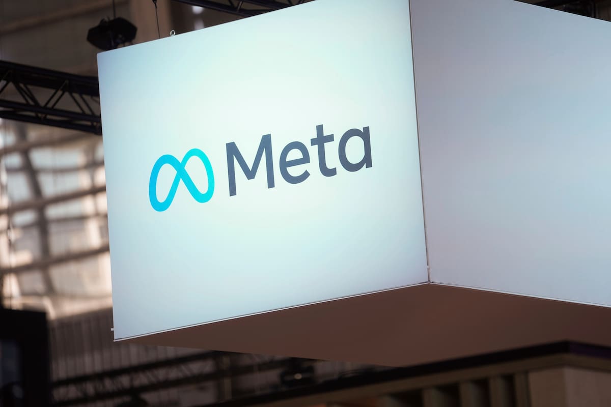 El logo de Meta se ve en la feria Vivatech en París, Francia, el 14 de junio de 2023. (AP Foto/Thibault Camus, Archivo)