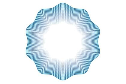 El logo del Bicentenario de la Independencia es una escarapela con un sol brillante en su centro