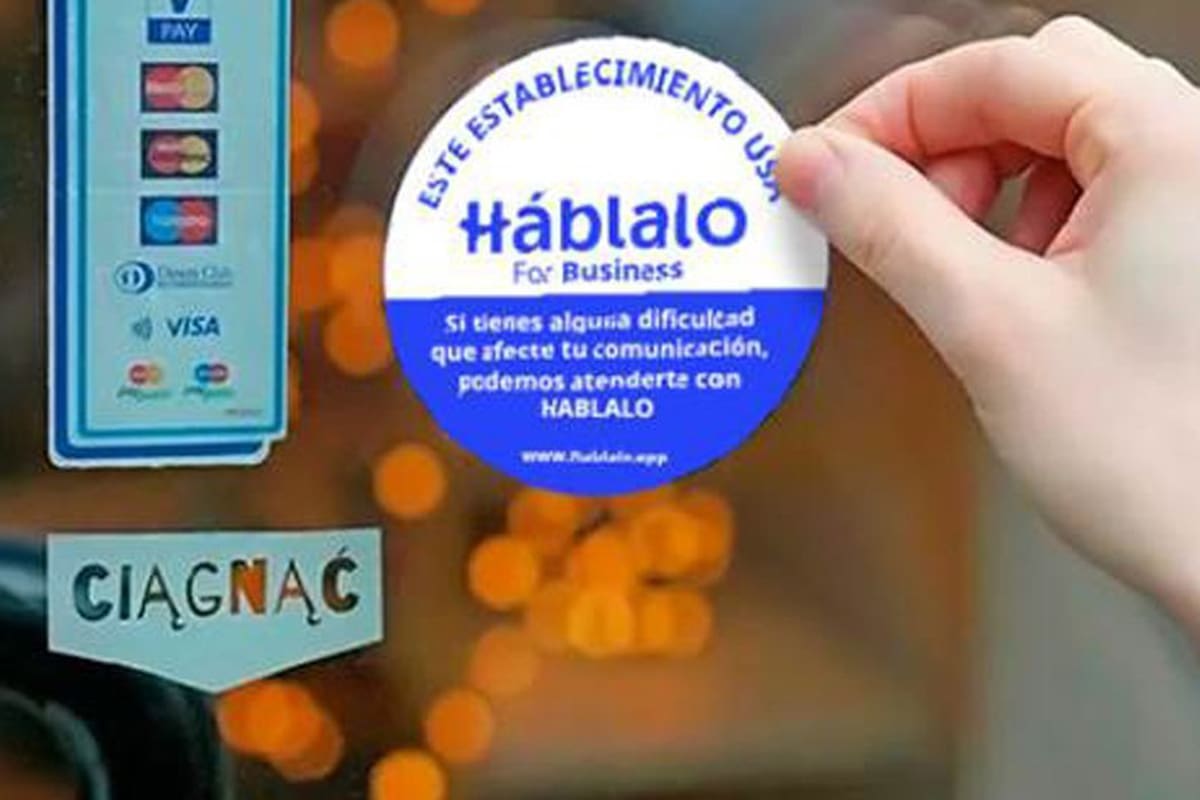El logo que identifica los espacios inclusivos