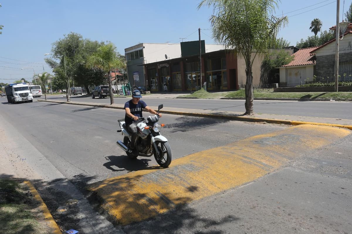El lomo de burro en el que se produjo el accidente