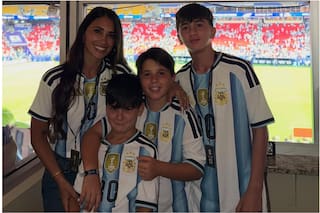 El look de Anto Roccuzzo para el debut de la Argentina en el Mundial