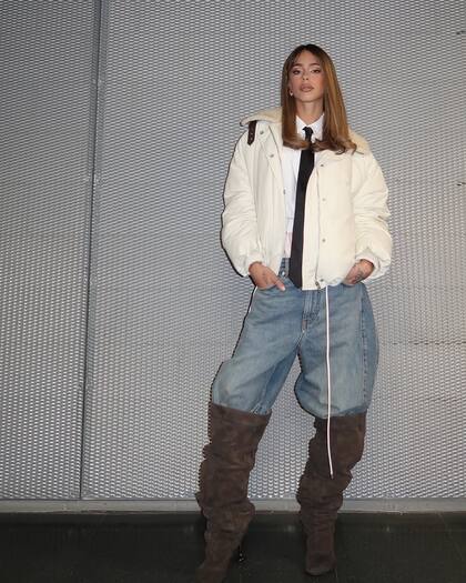 El look que usó Tini al llegar al Movistar Arena de Madrid