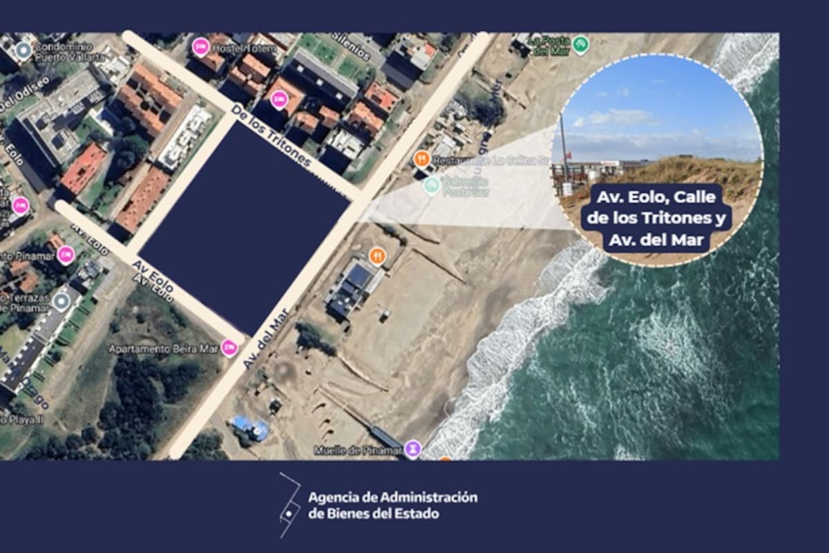 El lote en Pinamar que subasta la AABE