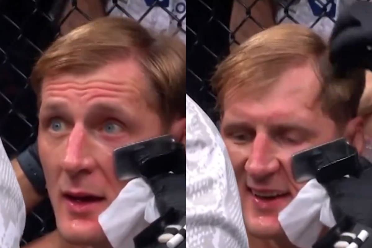 El luchador que llevó a un asistente encargado de su peinado.