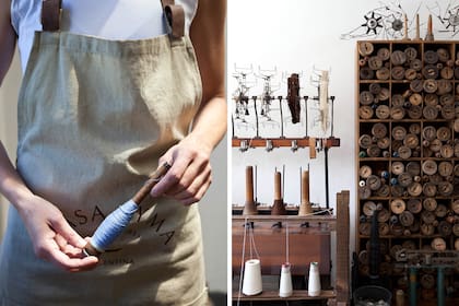 Cuenta con un taller de accesorios y botonería, donde cada pieza se confecciona a mano con madera patagónica.