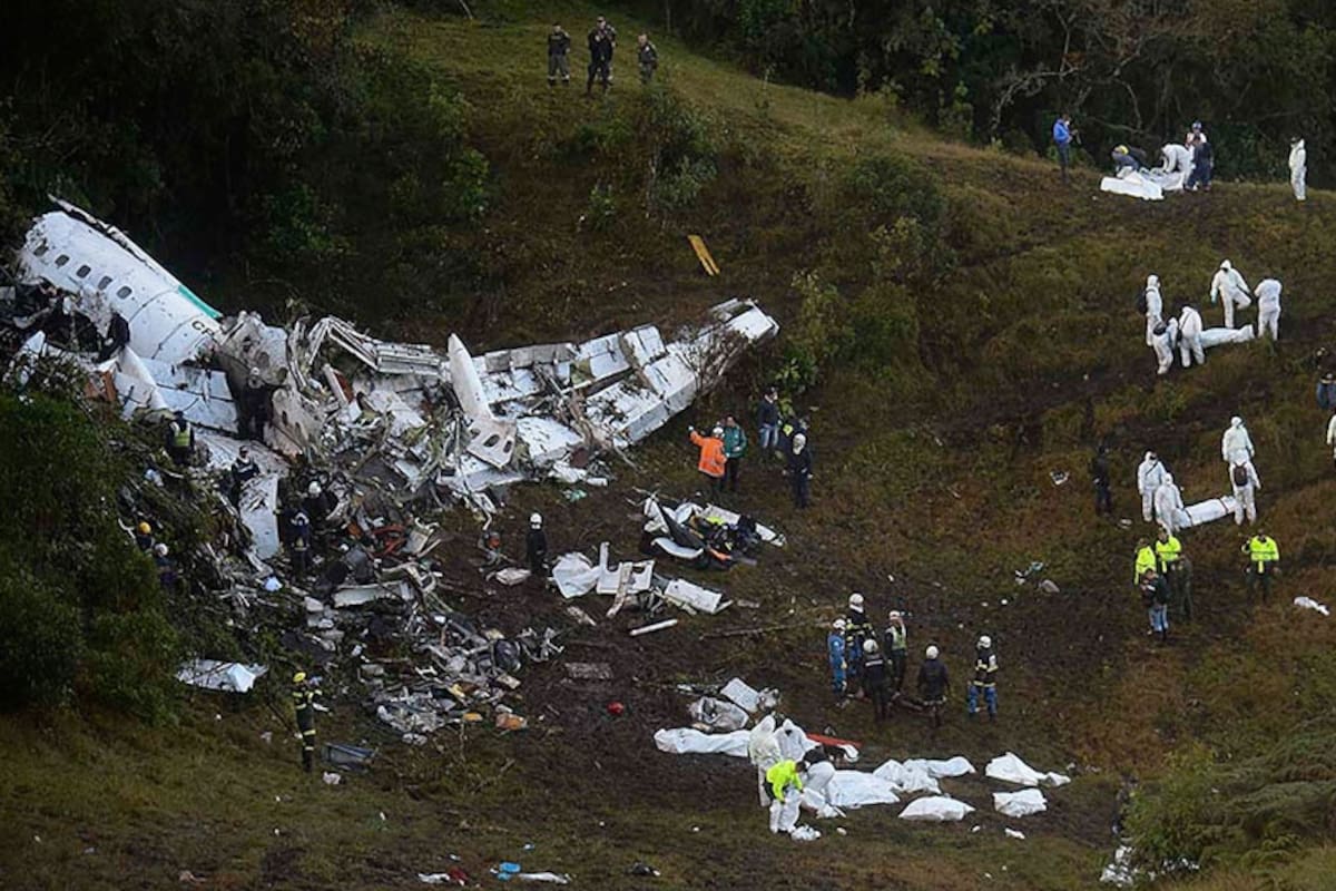 El lugar del accidente