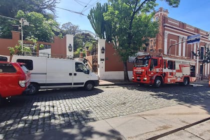 El lugar del simulacro fue el Museo Histórico Nacional, en Parque Lezama