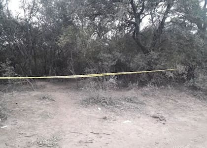 El lugar donde fue encontrado el cuerpo de Vanesa