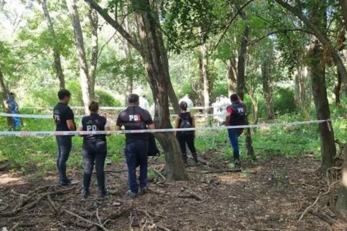 El lugar donde fue hallado, enterrado, el cuerpo del subcomisario Cristian Abrigo