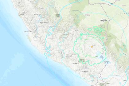El lugar donde impactó el terremoto en Perú
