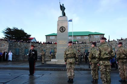 El lugar donde se celebra cada año el "Día de la Liberación" en las Islas Malvinas