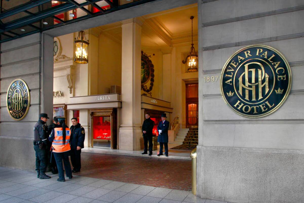 El lujoso Alvear Palace Hotel fue el último objetivo de las bandas que roban joyerías