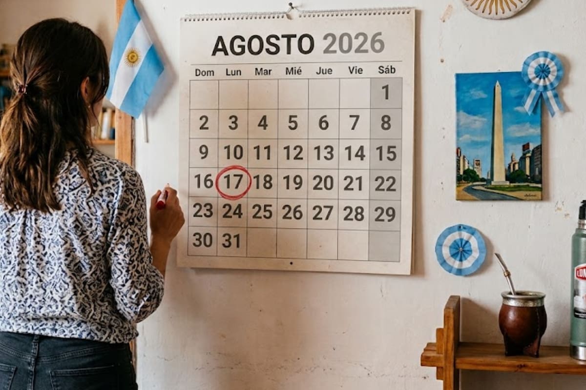 El lunes 17 de agosto es feriado nacional en toda la Argentina (imagen ilustrativa generada con IA)