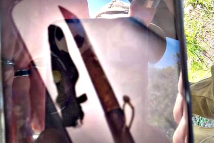 El machete usado en el ataque