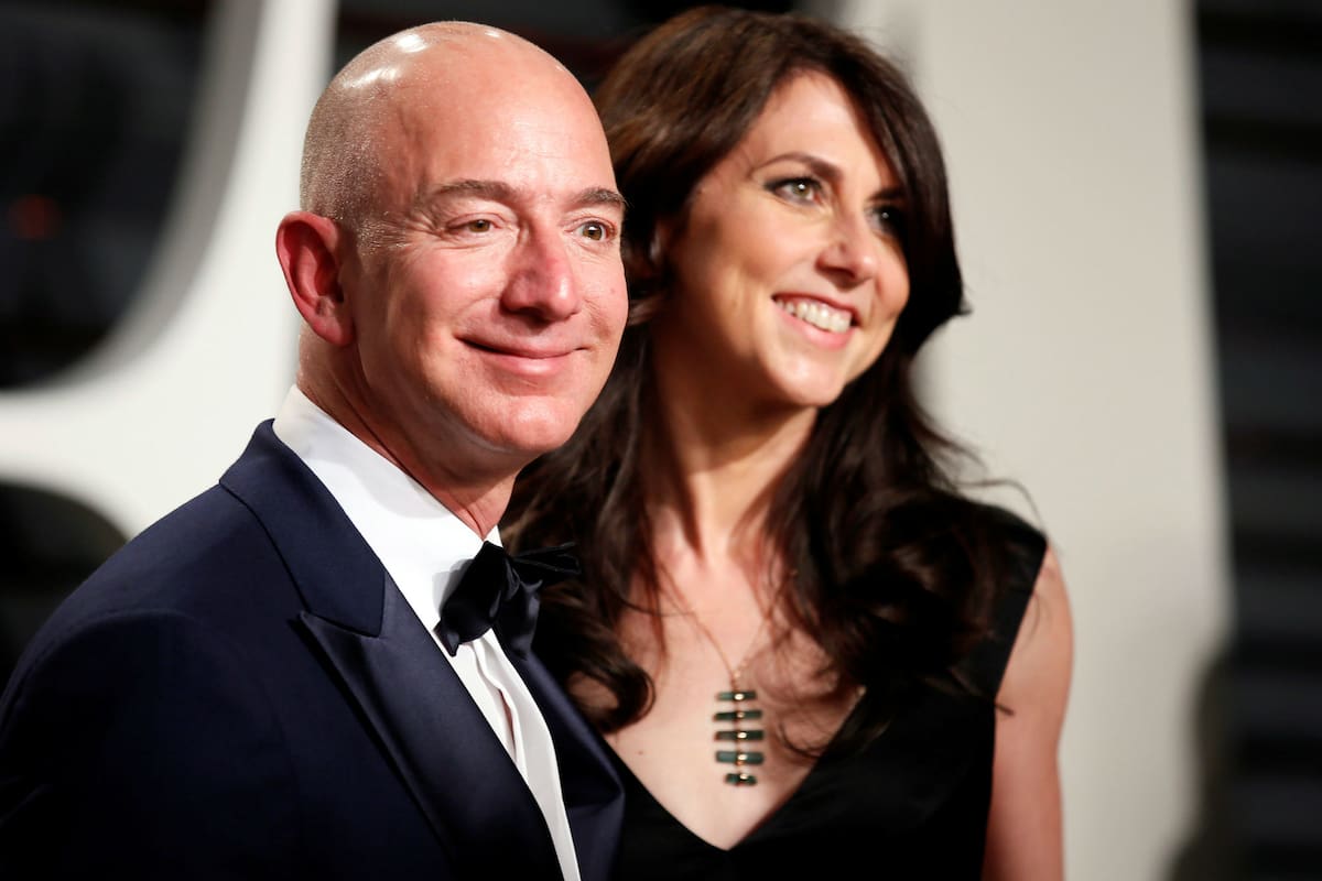 El magnate Jeff Besos y Elaine