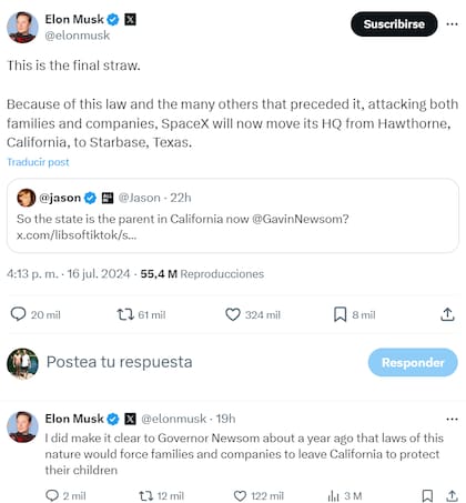 El magnate utilizó su propia red social para expresar su disgusto ante la normativa