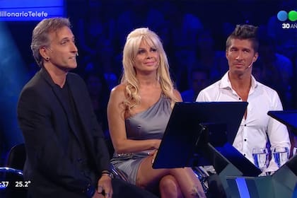 El mago Emanuel, Paula Volpe y su marido Jesús.