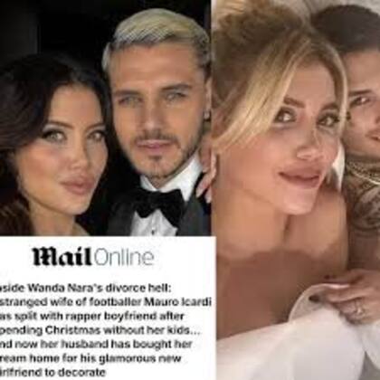 El Mail Online dio la primicia de la separación de Wanda Nara y L-Gante