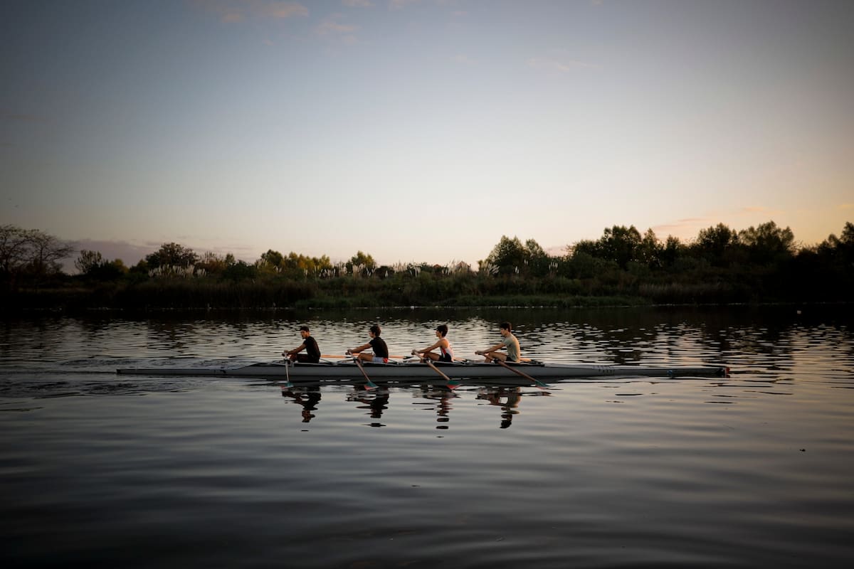 El mal estado de la pista de remo de Tigre obligó a los atletas a cambiar su lugar de entrenamiento