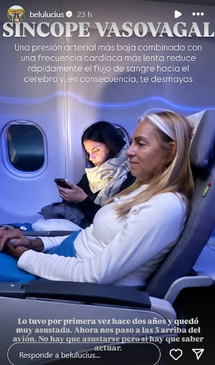 El mal momento que vivió Belu Lucius
