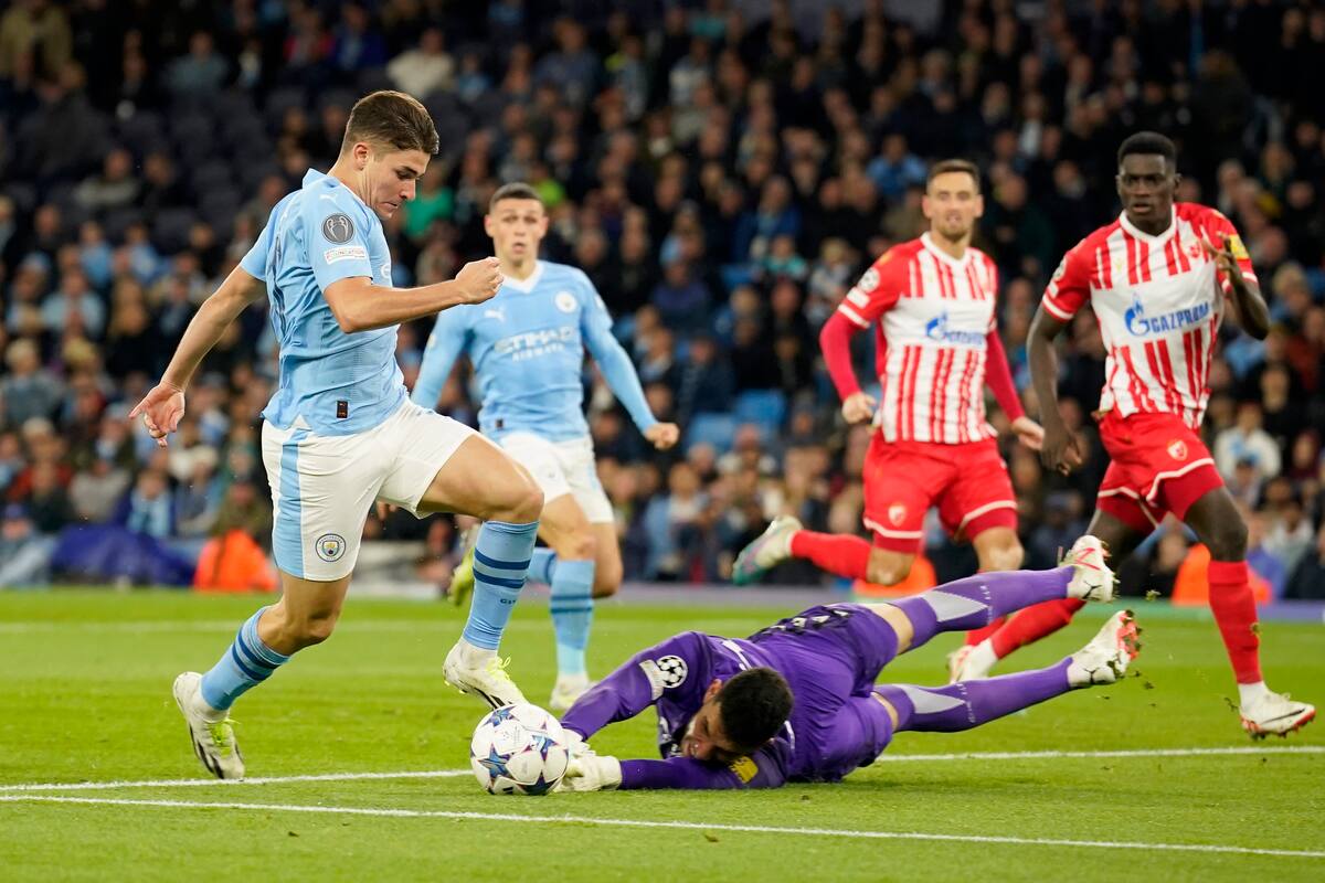 El Manchester City de Julián Álvarez visita a Estrella Roja de Belgrado