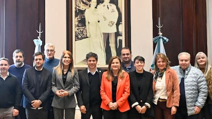 El mandamás bonaerense junto a los intendentes