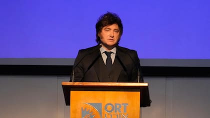 El mandamás durante su disertación “Ética como política de Estado” este jueves en la sede Almagro del Colegio ORT