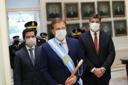 El mandatario dio apertura a las sesiones ordinarias correspondiente al 180º Período Legislativo anual y lo hizo de manera virtual con todo el cuerpo de diputados y senadores.