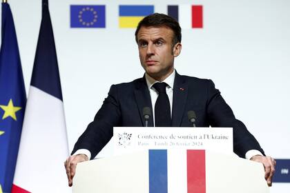 El mandatario francés Emmanuel Macron aseguró a los líderes europeos que es necesario "un salto colectivo de todos nosotros" para ayudar a Ucrania