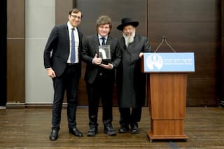 Milei recibió un premio por su "liderazgo global en la defensa del pueblo judío"