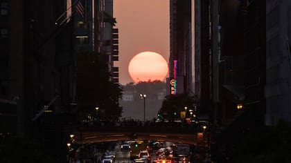 El Manhattanhenge inicia este 28 de mayo a las 20.14 hs (hora local)