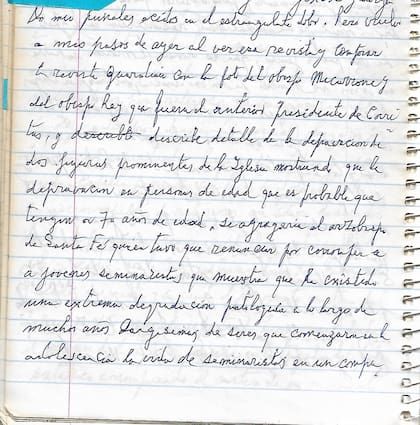 El manuscrito presentado por la querella
