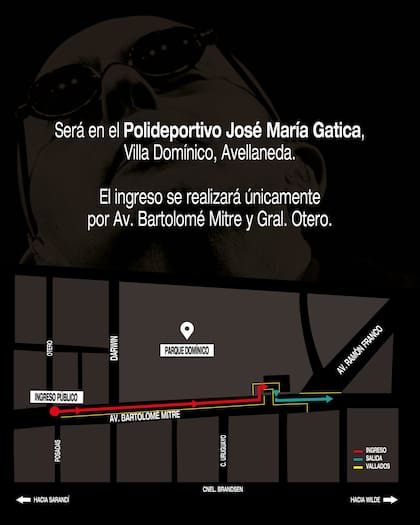 El mapa compartido por Ferraresi en sus redes sociales