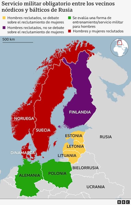 El mapa de Rusia.